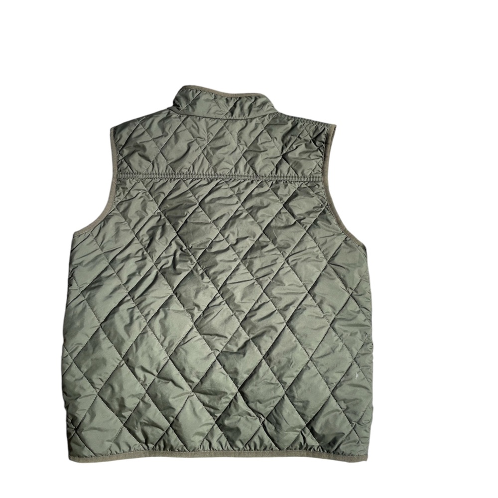 EUC Polo Ralph Lauren Boys Large 14-16 Army Green Water Resistant Vest - Picture 6 of 7